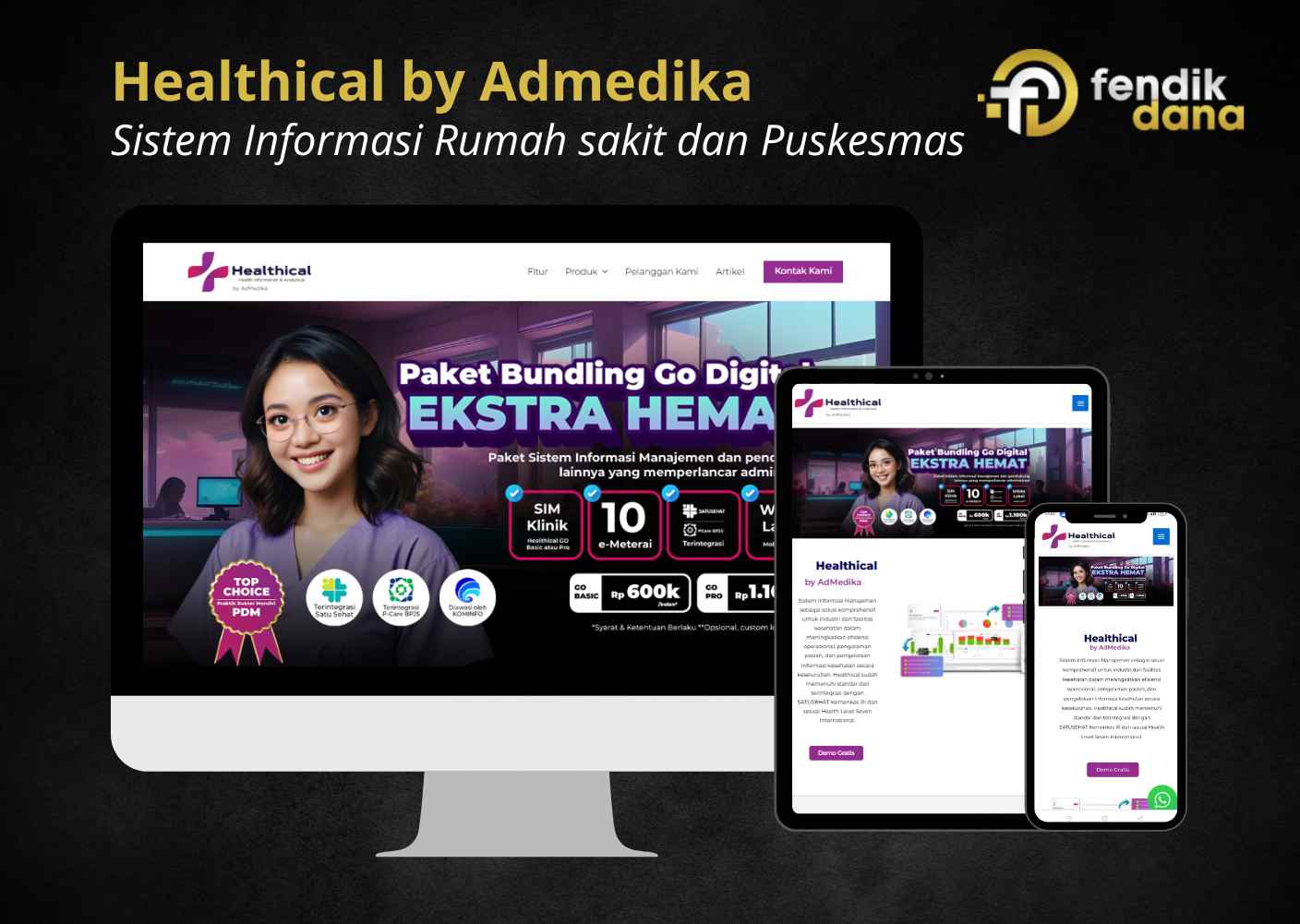 Portfolio dan Studi Kasus Desain Web Healthcal