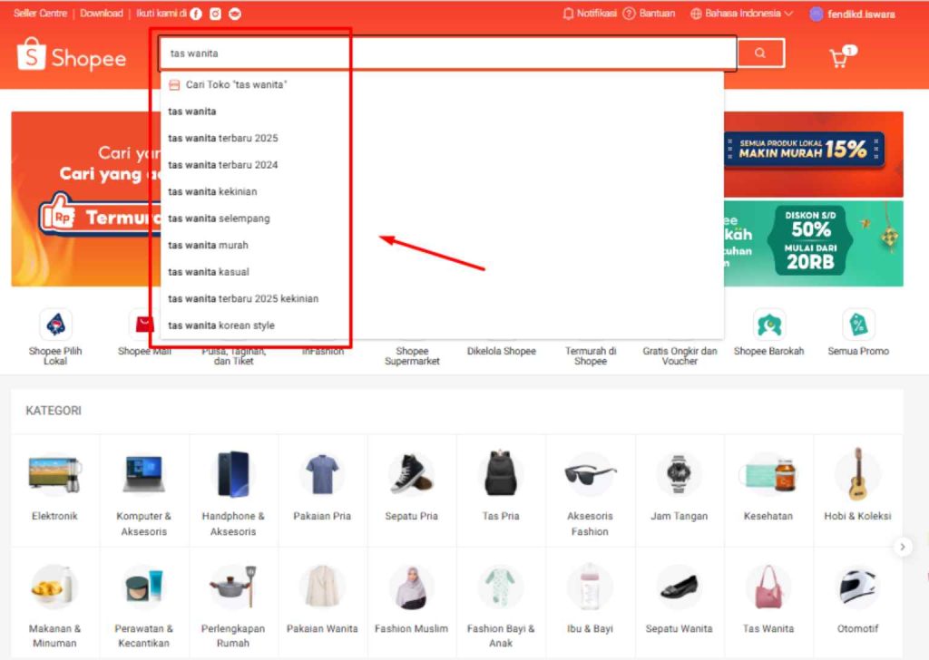 Cara Riset Kata Kunci Shopee