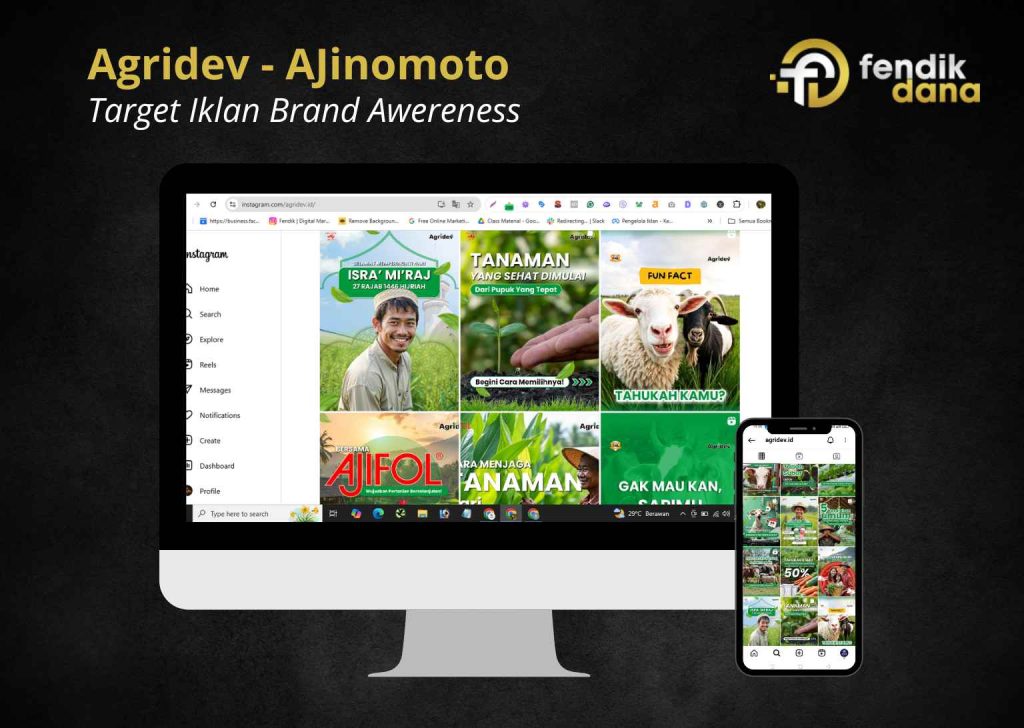 Portfolio dan Studi Kasus Meta Ads Agridev