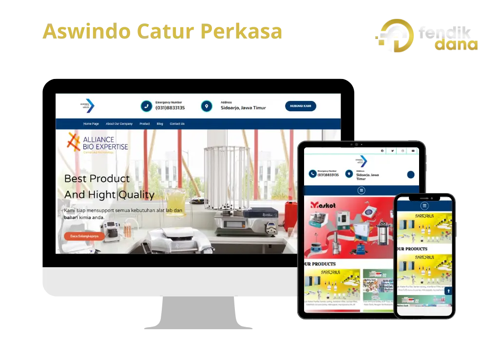 Portfolio dan Studi Kasus Desain Web Aswindo Catur Perkasa